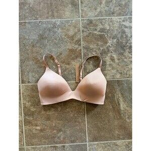 Skims Wireless Form Lightly Lined Bra Size 34C Ochre